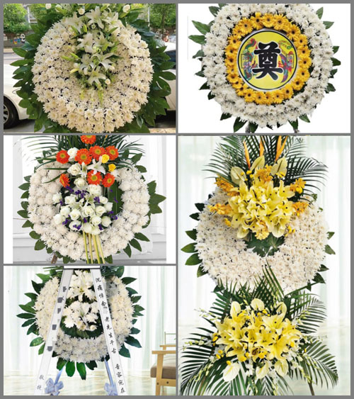 湖南邵阳洞口县竹市镇安南村花圈速递